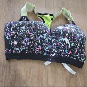 VSX Sport Black Athletic Underwire Padded The Incredible Sports Bra Sz 32DDD